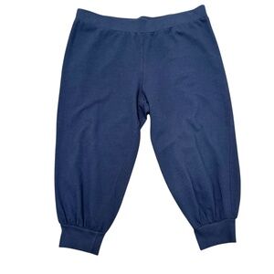 39 SIXTYONE NAVY BLUE CROPPED JOGGER SWEATPANTS